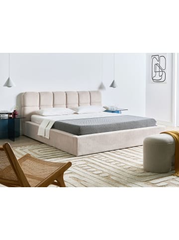 Beliani Doppelbett BASTON in Beige - (W) 212 x (H) 94 x (L) 227 cm