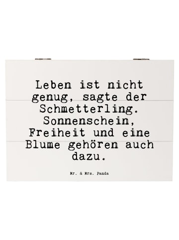 Mr. & Mrs. Panda Box Leben ist nicht genug,... mit Spruch in Weiß