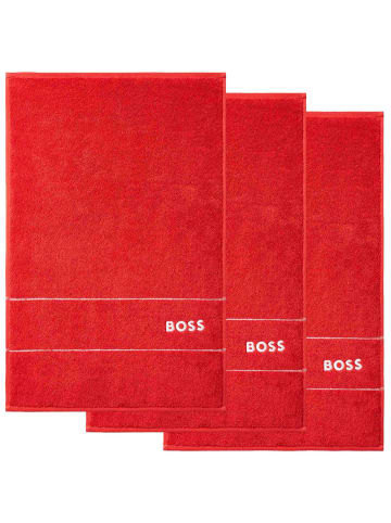 BOSS Gästetuch 3er Pack in Rot