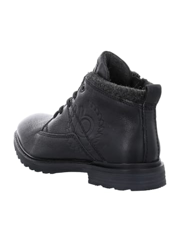 Bugatti Schnürstiefeletten in Schwarz