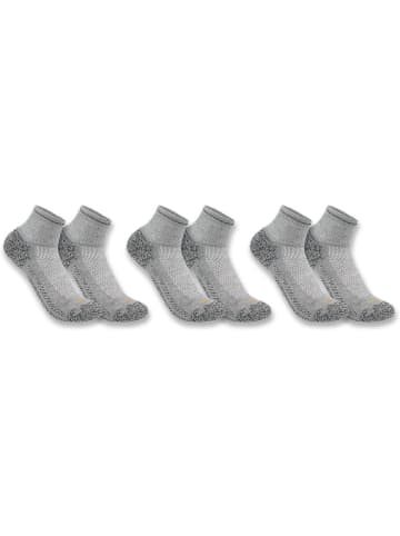 CARHARTT Socke "Force™ Midweight Quarter Sock 3 Pair" in Grau