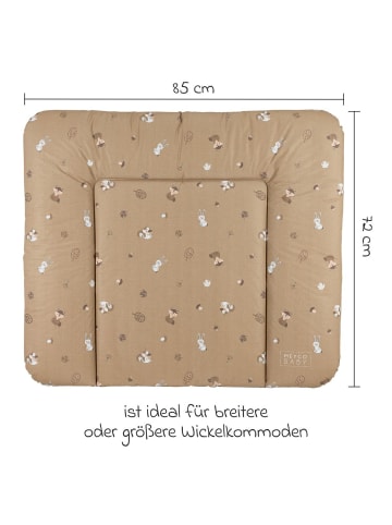 Meyco Wickelauflage Soft 72 x 85 cm - Forest in beige