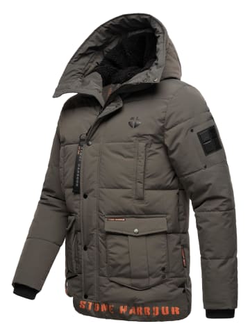 STONE HARBOUR Winterjacke Admaroo in Anthracite