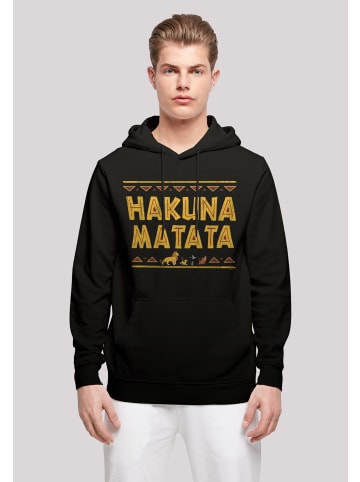 F4NT4STIC Basic Hoodie König der Löwen Hakuna Matata in schwarz
