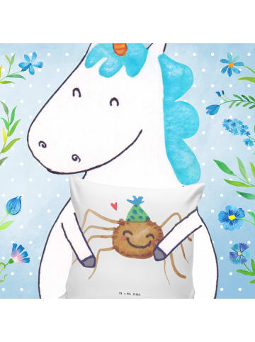 Mr. & Mrs. Panda Kuschel Kissen Spinne Agathe Party ohne Spruch in Weiß