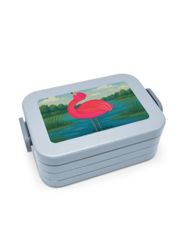 Mr. & Mrs. Panda MEPAL Bentobox Flamingo Stolz Design ohne Spruch in Blau Pastell