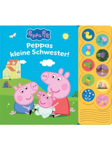 Phoenix Buch - Peppa Pig - Peppas kleine Schwester! - Interaktives Pappbilderbuch mit 1
