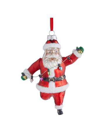 Butlers Baumanhänger HANG ON Santa Lichterkette in Rot