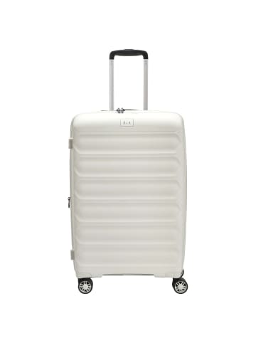 D&N Travel Line 4700+ - 4-Rollen-Trolley M 68 cm erw. (schwarz) in cream white