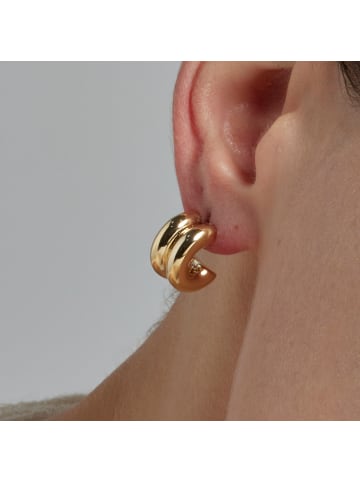 Luxenter Ohrringe Zakev mit 18 Karat Gelbgold-Finish – 16 mm – ZAKEV