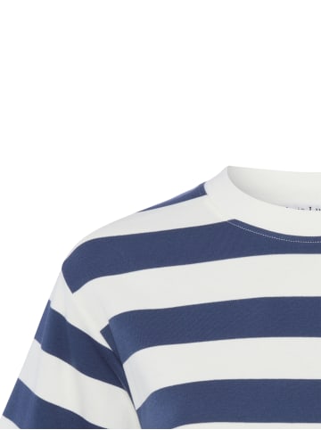 Marie Lund T-Shirt in indigo ecru - 0010