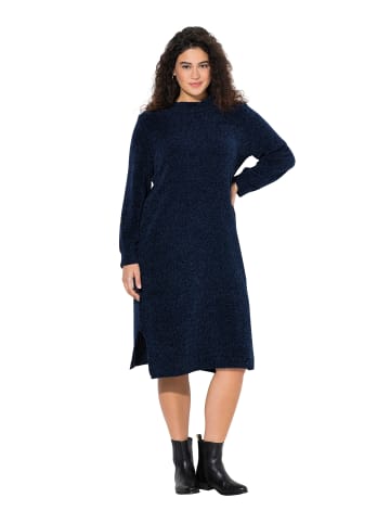 Ulla Popken Strickkleid in tintenblau