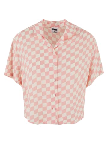 Urban Classics Urban Classics T-Shirts in lemonadepinkcheck