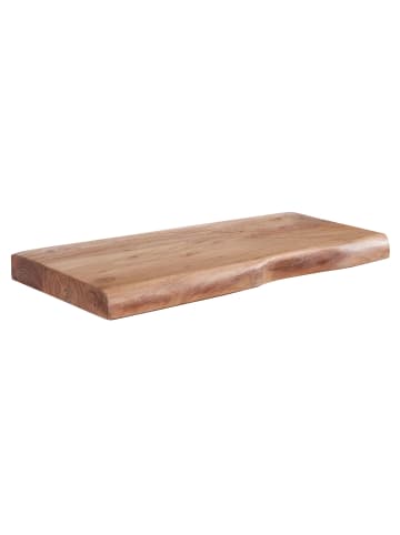 FineBuy Wandregal in Braun / Akazie / 40x26x4