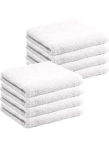 REDBEST Frottier, Leichtfrottier Duschtuch 8er-Pack Oceanside in weiß