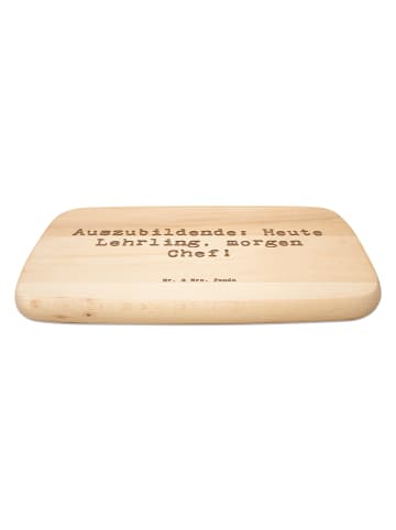 Mr. & Mrs. Panda snackbrett Spruch Auszubildende Chef mit Spruch in Transparent