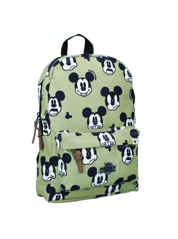 Disney Mickey Mouse Rucksack Grün | Micki Maus | Mickey Mouse | 33 x 25 x 10 cm | Kinder Tasche