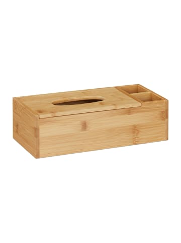 relaxdays Tuchspender in Natur - (B)30,5x (H)9 x (T)14,5 cm