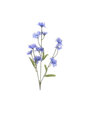 MARELIDA Kornblume Kunstblume in blau - H: 55cm