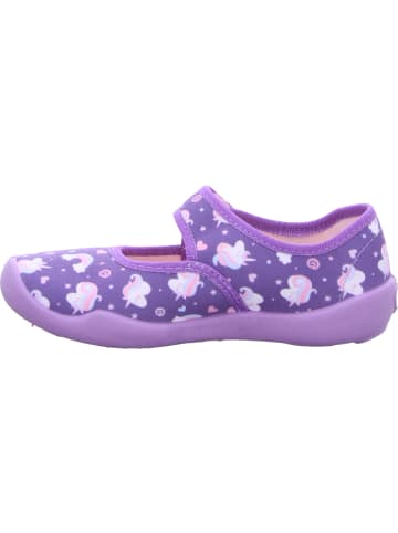 Fischer Markenschuh Hausschuh in lila
