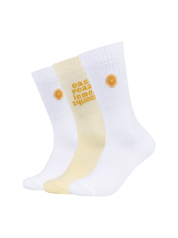 S. Oliver Socken originals bestickt 3er Pack originals in transparent yellow