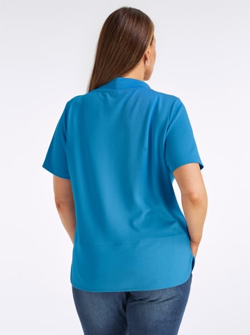 WITT WEIDEN Stehkragen-Shirt in himmelblau