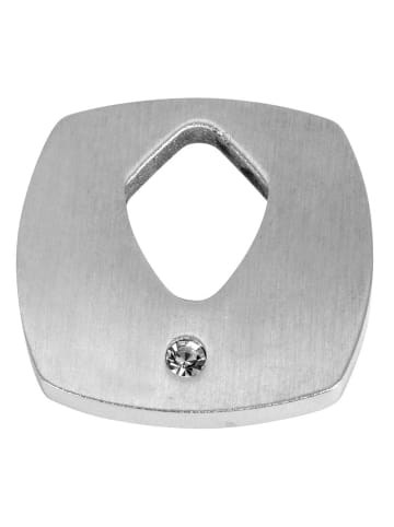 Adeliás Damen Anhänger aus Edelstahl mit Strass in silber