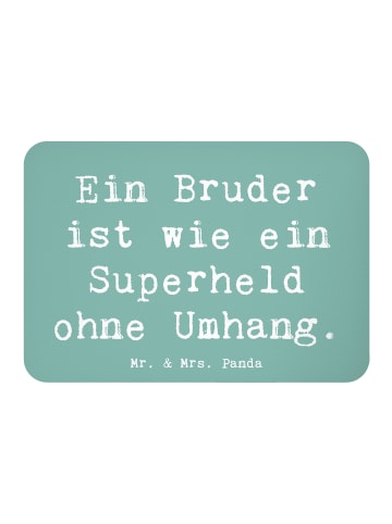 Mr. & Mrs. Panda Magnet Spruch Bruder Superheld mit Spruch in Meeresbrise