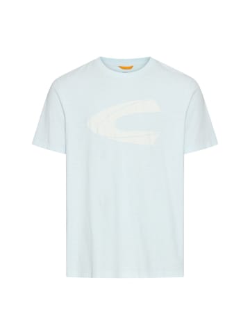 Camel Active T-Shirt mit reflektierenden Details in Himmelblau
