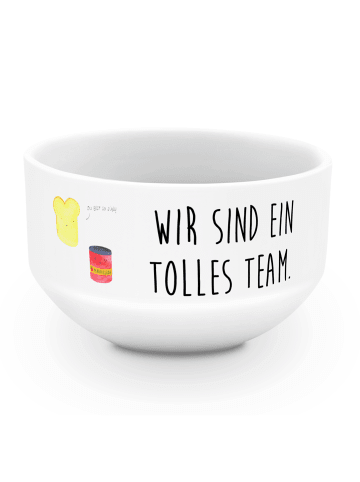 Mr. & Mrs. Panda schale Toast Marmelade mit Spruch in Weiß