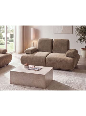 Beliani 2-Sitzer Sofa NACKA in Braun - (W) 174 x (H) 89 x (L) 110 cm