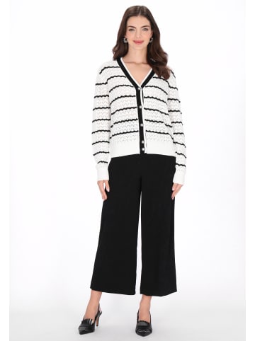 usha BLACK LABEL Women Cardigan in white black