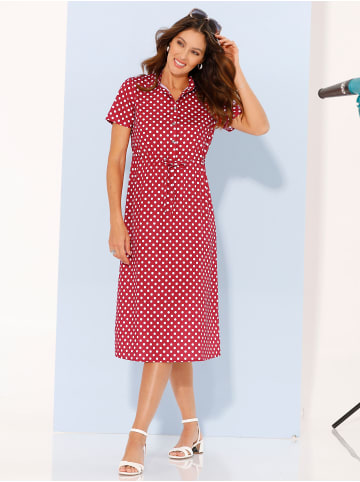 Sieh an! Kleid in rot-weiß-getupft