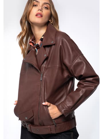 Wittchen Natural leather jacket in Burgundy