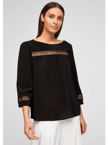 s.Oliver BLACK LABEL Bluse 3/4 Arm in Schwarz