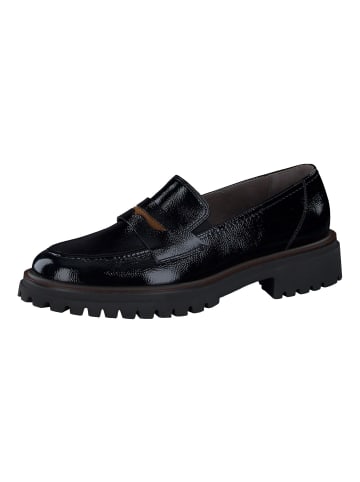 Paul Green Slipper Schwarz Lack
