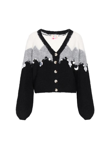 IZIA Women Cardigan in black grey