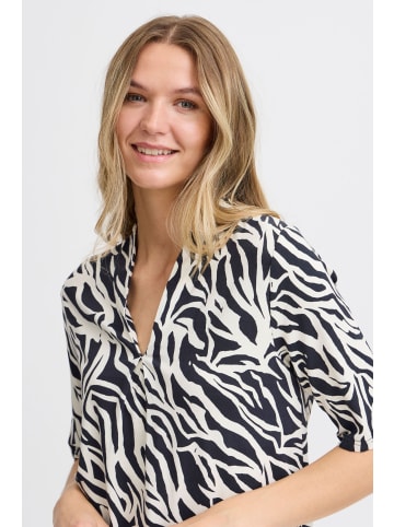 Fransa T-shirt FRFLORA Regular fit in Black Birch AOP AO24 02C