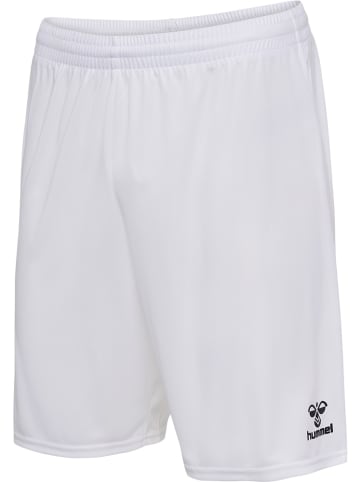 Hummel Sportshorts "Hmlessential Shorts" in Weiß