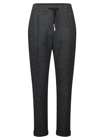 BETTY & CO Schlupfhose mit Struktur in Schwarz/Weiß
