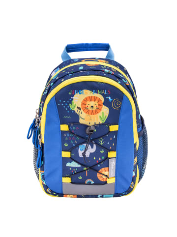 Belmil Kindergartenrucksack "Mini Kiddy Little Jungle" in blau, gelb