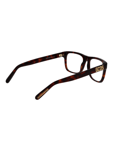GCDS Unisex Optische Fassungen Quadratisch Braun