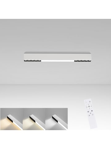 ZMH LED Deckenleuchte in weiß Dimmbar Lang 17W Bürolampe Modern L 53CM