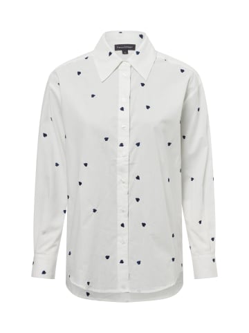 Franco Callegari Bluse in weiß marine