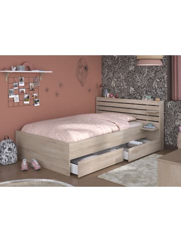 58 aufm Kessel KINDERBETT Parisot Escale 120x200 Holznachbildung Japanische Eiche