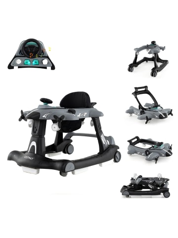 COSTWAY 6 in 1 Lauflernhilfe in Grau