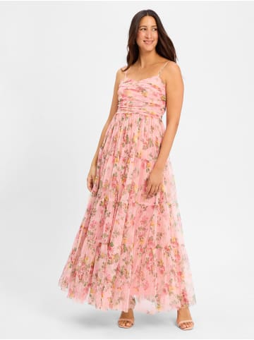 Marie Lund Kleid in rosa mehrfarbig - 0002