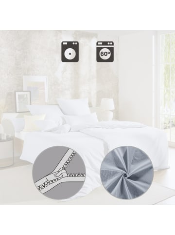 Erwin Müller Seersucker Bettwäsche Sparpaket 4-teilig Wertingen in silber