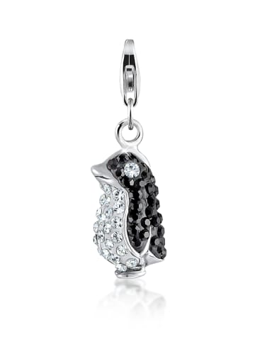 Nenalina Charm 925 Sterling Silber Pinguin in Silber