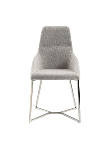 Angel Cerdá Stuhl 4008 in Grau/Stahl – (B)50 x (H)91 x (T)61 cm